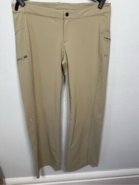 Road Runner Sports Korsa Women's Hiking Utility Pants Tan  Roll Up Legs Sz L